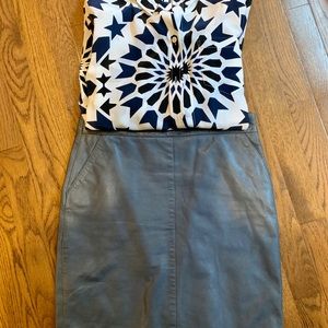 100% real vintage leather skirt, size S